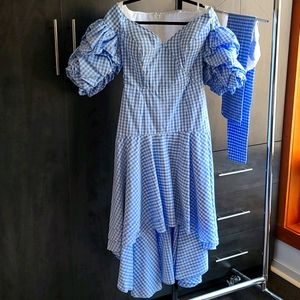 Custom made designer style cotton dress